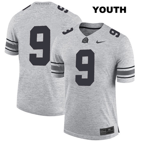 Ohio State Buckeyes Youth Jashon Cornell #9 Gray Authentic Nike No Name College NCAA Stitched Football Jersey CI19G47RE
